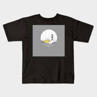 Lighthouse Ink Line Drawing Kids T-Shirt